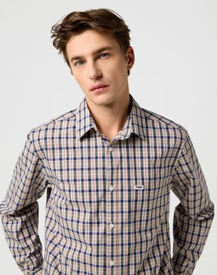 Regular 1 Pocket Shirt in Beige alternative view 3