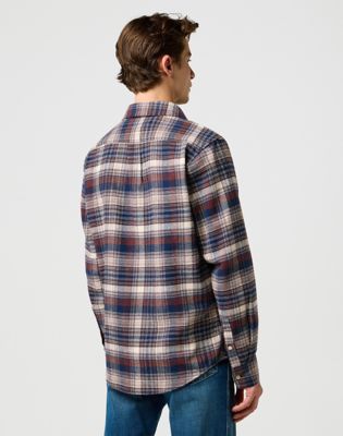 Regular Brushed 1 Pocket Shirt in Navy Birch alternative view