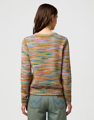 Slim Striped Sweater in Rainbow alternative view 2