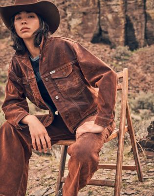 Wrangler Relaxed Cowboy Jacket Cinnamon Chill