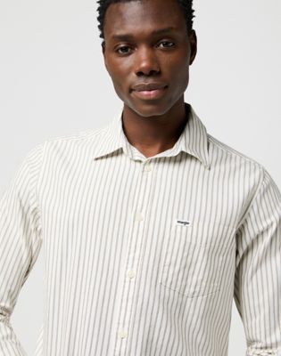Regular 1 Pocket Shirt in Green Oxford alternative view 3