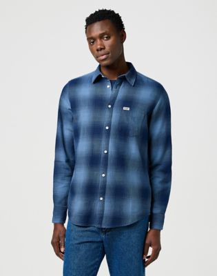 Regular 1 Pocket Indigo Shirt in Dark Indigo