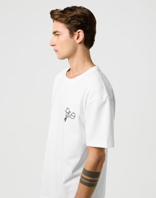 Blue Bell Rodeo Ben Tee in Worn White alternative view 4