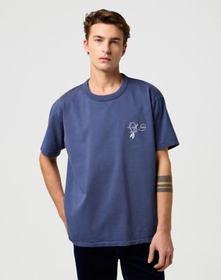 Blue Bell Rodeo Ben Tee in Navy main view