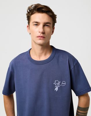 Blue Bell Rodeo Ben Tee in Navy alternative view 3