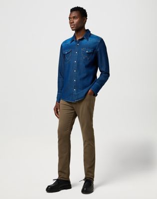 Larston Slim Tapered Non Denim Pant in Tarmac alternative view 2