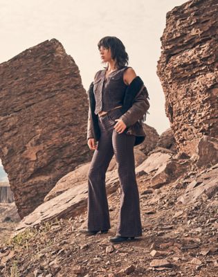 Wrangler 70S Flare Pant Mahogany