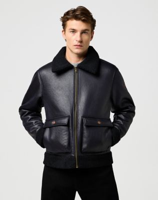 Wrangler Regular Shearling Jacket Black