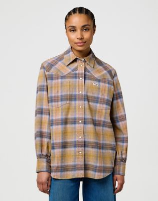 Wrangler Loose Western Shirt Chai Tea
