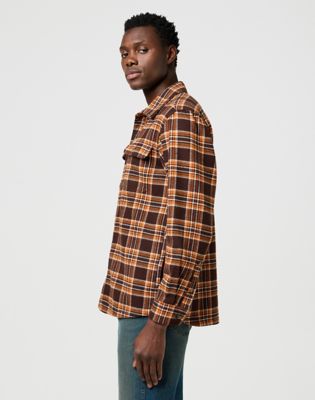 Relaxed Overshirt in Deep Brown alternative view 4