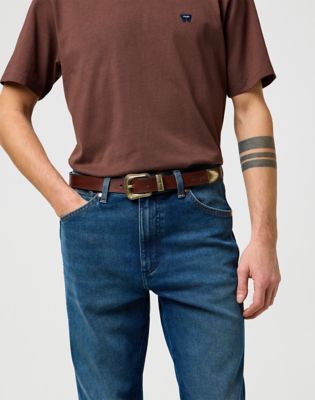 Western Leather Belt in Brown alternative view