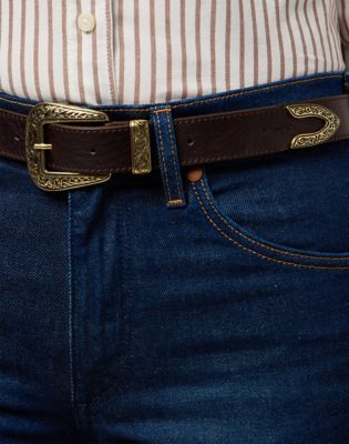 Western Belt in Brown alternative view