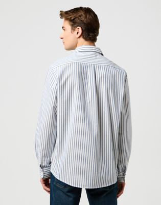 Regular 1 Pocket Shirt in Blue Oxford alternative view