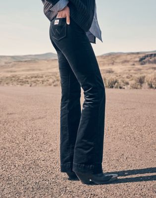 Wrangler Flare Corduroy Pant Dark Navy