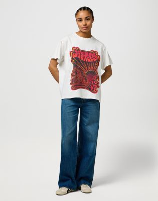 Loose Girlfriend Tee in Worn White alternative view 2