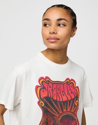 Loose Girlfriend Tee in Worn White alternative view 3
