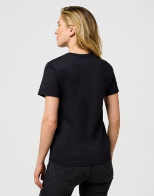 Slim Sign Off Tee in Black alternative view