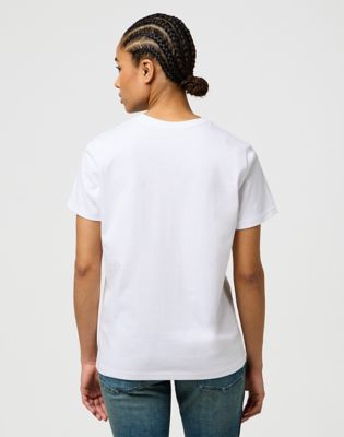 Slim Sign Off Tee in White alternative view
