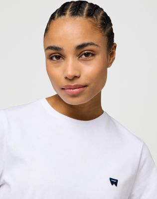 Slim Sign Off Tee in White alternative view 3
