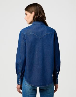 Regular Western Shirt in Dark Wash alternative view