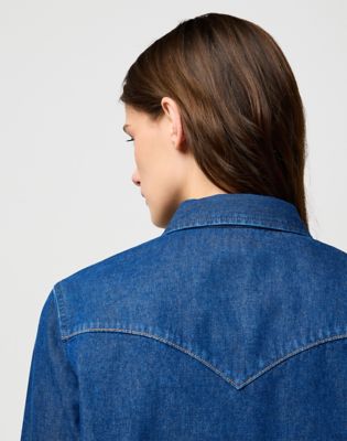 Regular Western Shirt in Dark Wash alternative view 4