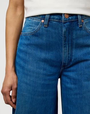 Loose Cuffed Denim Trouser in Rodeo Ridge