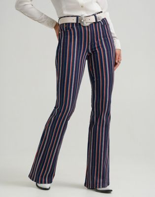 Wrangler x Lainey Wilson Striped Flare Jean in Multicolor alternative view 2