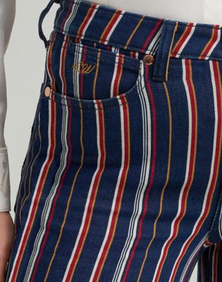 Wrangler x Lainey Wilson Striped Flare Jean in Multicolor alternative view 6