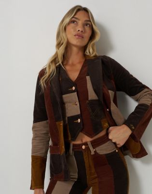 Wrangler x Lainey Wilson Patchwork Blazer in Corduroy alternative view 4