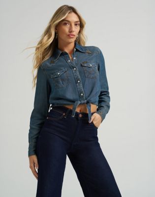 Wrangler x Lainey Wilson Tie Front Shirt in Boho