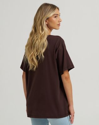 Wrangler x Lainey Wilson Call A Cowboy Oversized Tee in Mole