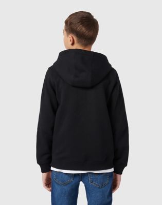 Festival Badge Zip Hoodie in Black alternative view
