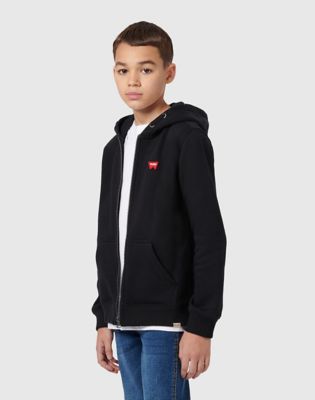 Festival Badge Zip Hoodie in Black alternative view 3