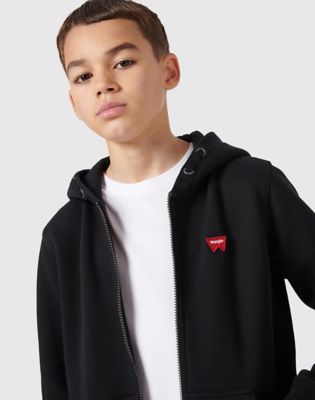 Festival Badge Zip Hoodie in Black alternative view 4