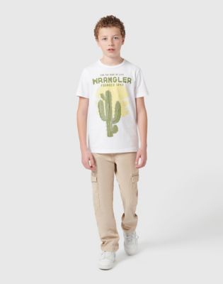 Western Cactus Tee in Bright White alternative view 2