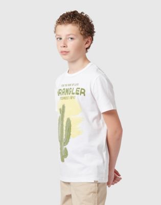 Western Cactus Tee in Bright White alternative view 3