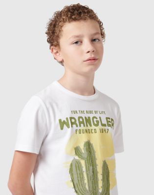 Western Cactus Tee in Bright White alternative view 4