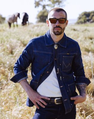 Wrangler® x Made In® Chef Jacket in Rinse Wash