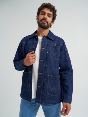 Wrangler® x Made In® Chef Jacket in Rinse Wash alternative view