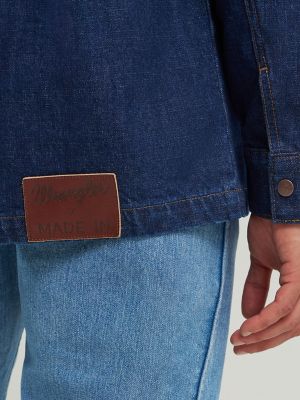 Wrangler® x Made In® Chef Jacket in Rinse Wash alternative view 6