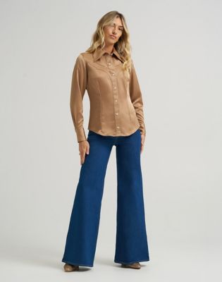 Wrangler x Lainey Wilson Cheeky Wide Leg Jean | Women | Wrangler®