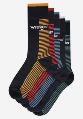 Wrangler 5 Pack Gift Set Socks Multicolor