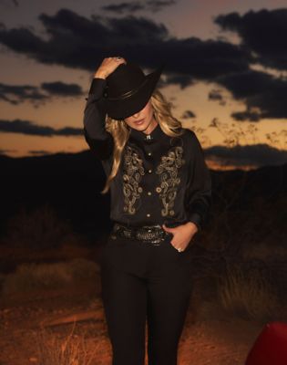 Wrangler Wrangler x Lainey Wilson Satin Shirt Black
