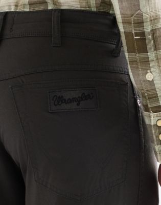 Texas Straight Lightweight Trousers in Faded Black