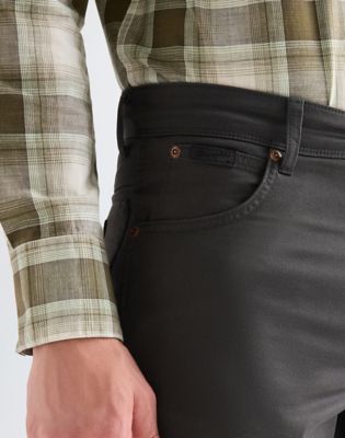 Texas Straight Lightweight Trousers in Faded Black