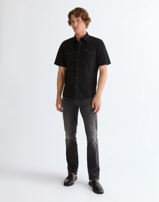 Wrangler Greensboro jeansy proste z wysokim stanem Raven Ash