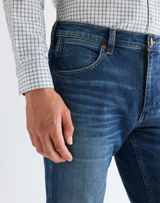 Greensboro Straight Toughlite Low Stretch Jean in Stormforge Blue