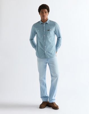 Wrangler Texas Niska elastyczność Lightweight Proste jeansy Bleach