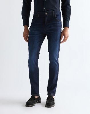 Wrangler Larston obcisłe Tapered High Stretch Jean Deep Abyss