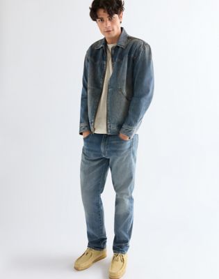 Wrangler Frontier Niska elastyczność Toughlite Relaxed Proste jeansy Dusk